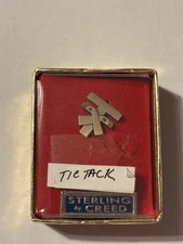 STERLING BY CREED TIE TACK . 1960s. Rare. Vintage