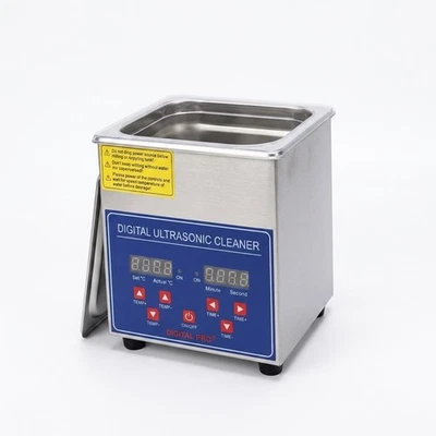 Nettoyeur Ultra Sons 2L Bac Inox Chauffant Digital Bijoux Carburateur Injecteur - Photo 1/4
