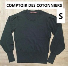 COMPTOIR DES COTONNIERS Black Crew Neck Sweater Size S