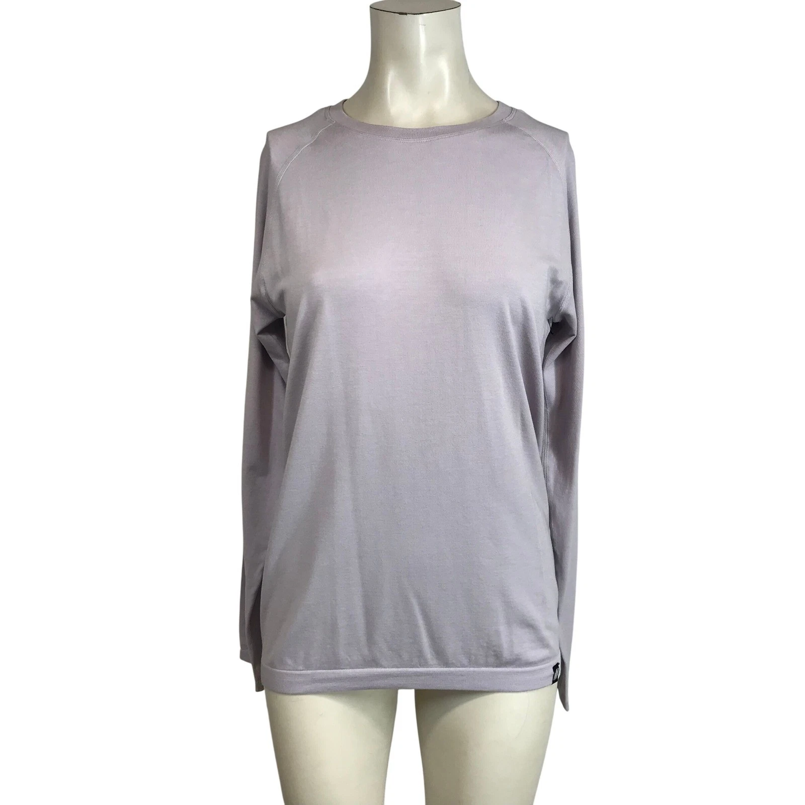 Jaanuu Womens Lavender Outlast Tencel Long Sleeve Scrub Base Layer Top M30001U M
