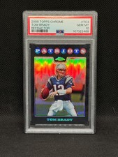 2008 Topps Chrome Tom Brady #TC3 Refractor PSA 10