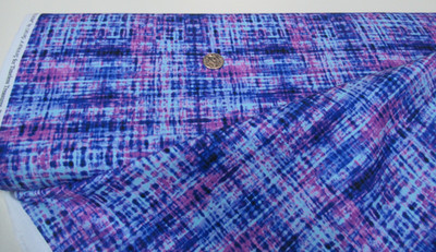 Timeless Treasures quilt-craft fabric WATERCOLOR PLAID purp 15 yds (cd-3392)Bolt