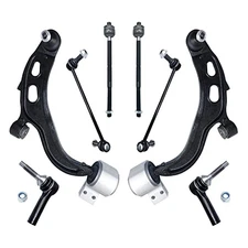 8Pcs Control Arms Tie Rods Sway Bar End Links for 2010-2012 Ford Flex Taurus