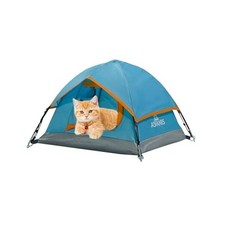 Outdoor Waterproof Pet Camping Tent, Cave Bed for Indoor Cats andmall S Blue