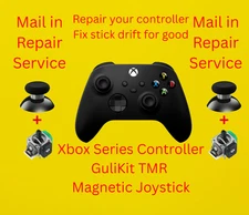 Xbox  Controller Stick Drift Repair Upgrade Service-Gulikit TMR with Thumb Caps