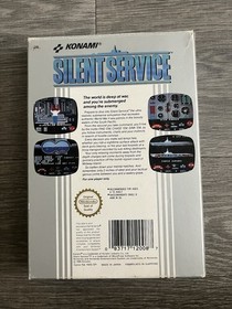 Konami Silent Service (NES) Complete w/ Box & Manual 1990 Submarine Simulation