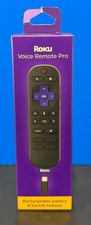 Roku VOICE REMOTE PRO Rechargeable Battery  Backlit Buttons - NEW  FREE SHIP 