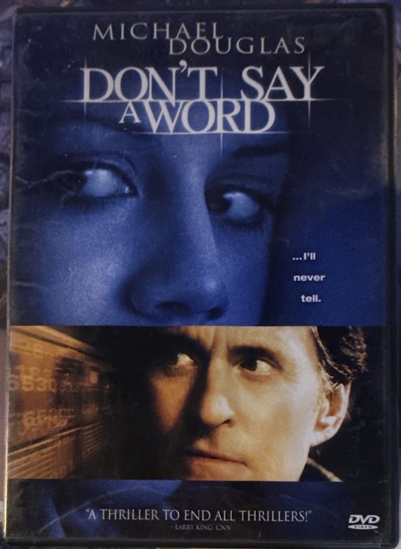 Don't Say a Word DVD 2001 Thriller R Widescreen Tall Case Michael Douglas
