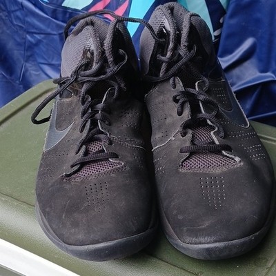 Nike Air Visi Pro Men's Mid Top Lace-Up Basketball Sneakers Black Gray Solid