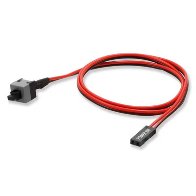 2 Stück ATX - ON/OFF/RESET ATX PC Computer Motherboard Power Switch Kabel, 50 cm, UK