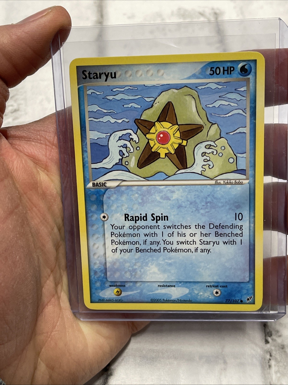 Pokémon Staryu EX Deoxys 77/107 2005 Pokemon NM/MT Vintage Card Common Nintendo