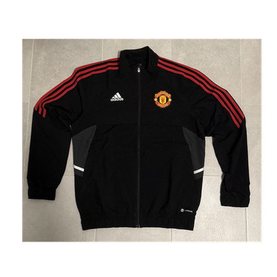 Adidas Manchester United Trainingsjacke Schwarz Rot Medium Langarm