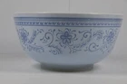 Vintage Pyrex Brittany Blue Mixing Bowl 3 Quart Footed Glass MCM Kitchen 479