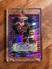 2020 Panini Prizm #399 Jeff Gladney Purple Power Prizm Rookie Autograph Vikings