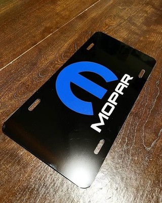 Mopar License Plate Racing Motorsport aluminium vinyl