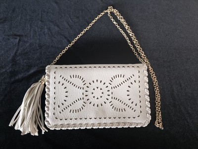 Urban Expressions Elsi Laser Cut Clutch/ Crossbody Bag Excellent Condition!
