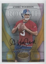 2008 Leaf Certified Materials 8/25 Andre Woodson Andre' #152 Rookie Auto RC 0a1