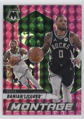 2024-25 Panini Mosaic Montage Pink Mosaic Prizm /149 Damian Lillard #14 1d0h