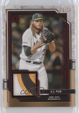 2021 Topps Museum Collection Meaningful Material Relics Ruby 2/10 AJ Puk 6fs