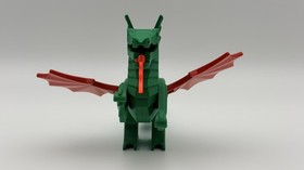 Vintage LEGO Classic Green Dragon With Red Wings 6129c03 6087 6082 6076 6056