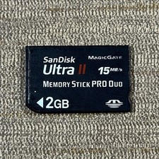SanDisk 2GB Memory Stick Pro Duo Genuine Memory Card For Sony Digi Camera / PSP