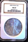 2005 American Eagle MS-69 NGC US Mint Vtg Rare Bullion-0.999 Silver 1 Oz Coin