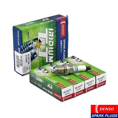 DENSO Iridium TT Spark Plugs Kit Set 4PCS for TOYOTA PRIUS 01-09 C 12-19 L4-1.5L
