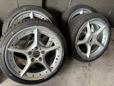 BMW Z4 Alloys, New Tyres, Newly Refurbished, split run, Chrome And Silver.