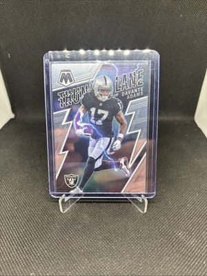 Davante Adams 2022 Panini Mosaic Thunder Lane Mosaic TL-9 Las Vegas Raiders