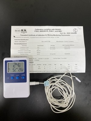 Traceable  Min/Max Memory Monitoring Digital Alarm Thermometer with Probe 4048