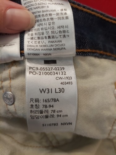 Levi's 527 Bootcut 31x30 Regular Blue Jeans Med Wash Denim - Picture 11 of 16