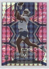 2022 Panini Mosaic Rookies Pink Camo Mosaic Prizm Jelani Woods #358 uk2