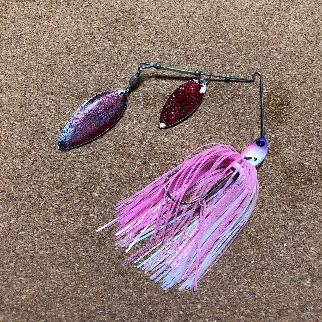 JACKALL Dooon Spinnerbait Set 23g Pink/Black/White Fishing Lures, Used - Image 7