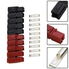 Safe and Reliable Red and Black 30 Amp Power Connector for Electric Vehicles