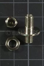 Nickel Plated Brass Bulkhead Panel Mount Air Compressor Tank Fill Valve Schrader