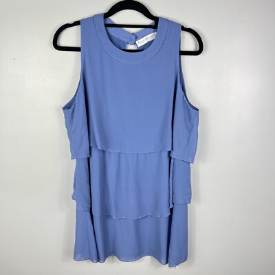 Rinascimento size L blouse made in italy blue violet layered