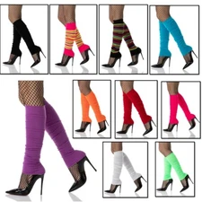 LEG WARMERS FANCY DRESS 80'S DANCE TEEN NEON DISCO TUTU COSTUME PARTY OUTFIT SET
