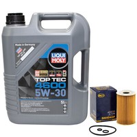 MotoröL Set 5W-30 5 Liter + ÖLfilter SH 4049 P FüR Audi A3 Sportback A3