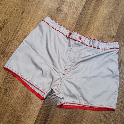 Vtg 70s Shorts Swim Trunks Sun Spots Swimsuit Mens XL 40 42 Surf Bathing 2.5"