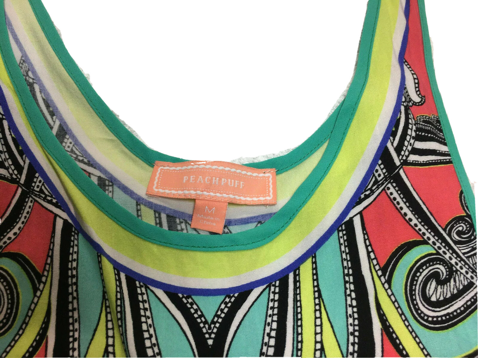 Vibrant Multicolor Aztec Pattern Short Romper Dra… - image 3