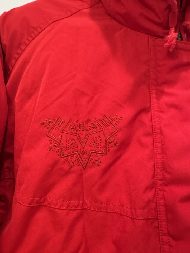 Vtg 90s Kaelin Womens Ski Snow Jacket Ref Aztec Embroidered Full Zip 8 Y2K Crop - Image 4 of 4