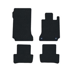 Mercedes C Class W204 2007-2014 GENUINE DELUXE Tailored Rubber Car Mats Black Se