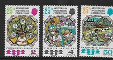 1972 25th South Pacific Commission set of 3 MUH/MNH as Issued