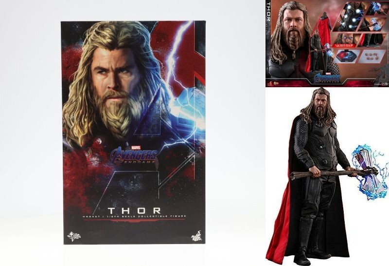 Hot Toys MMS557 Thor Avengers Endgame 1/6 Scale Figure New Rare