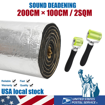 400 Sq Ft Car Insulation Roll – Thermal Heat & Sound Deadener (4ft X 100ft, Aluminum Finish)