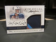 National Treasures Colossal Jersey Autograph Titans Marcus Mariota 09/25  2016