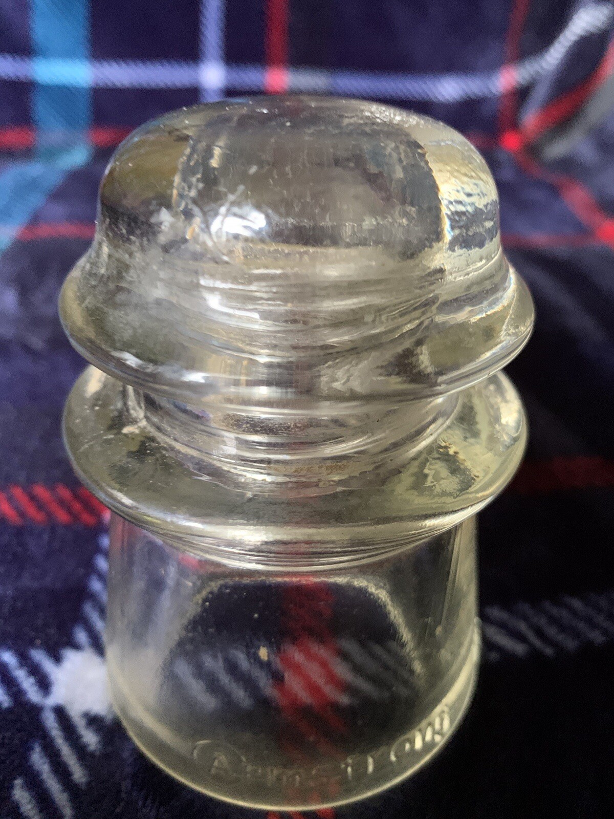 Armstrongs Glass Telephone Insulator Vintage Made in the USA eBay