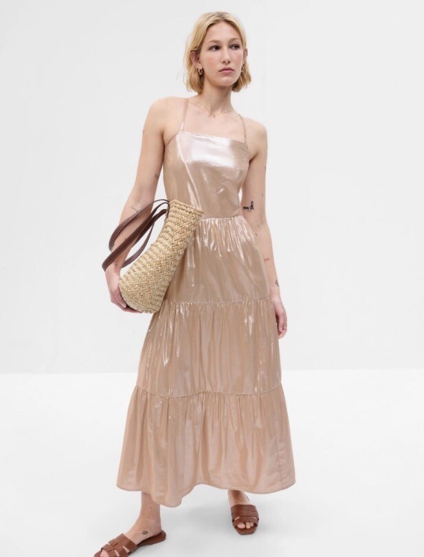 gap gold dress [CODE: APPSPEEDY15] SPEEDY SHIPPING A