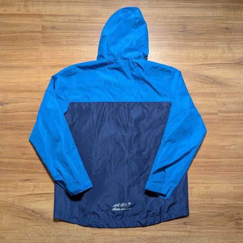 Eddie Bauer Rain Jacket Unisex Kids Size Large 14/16 Blue Green Spring Casual - Picture 8 of 13