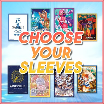 #ad ONE PIECE CCG CHOOSE YOUR DON SLEEVES Pudding Luffy Law Kid Official BANDAI $1111.07
